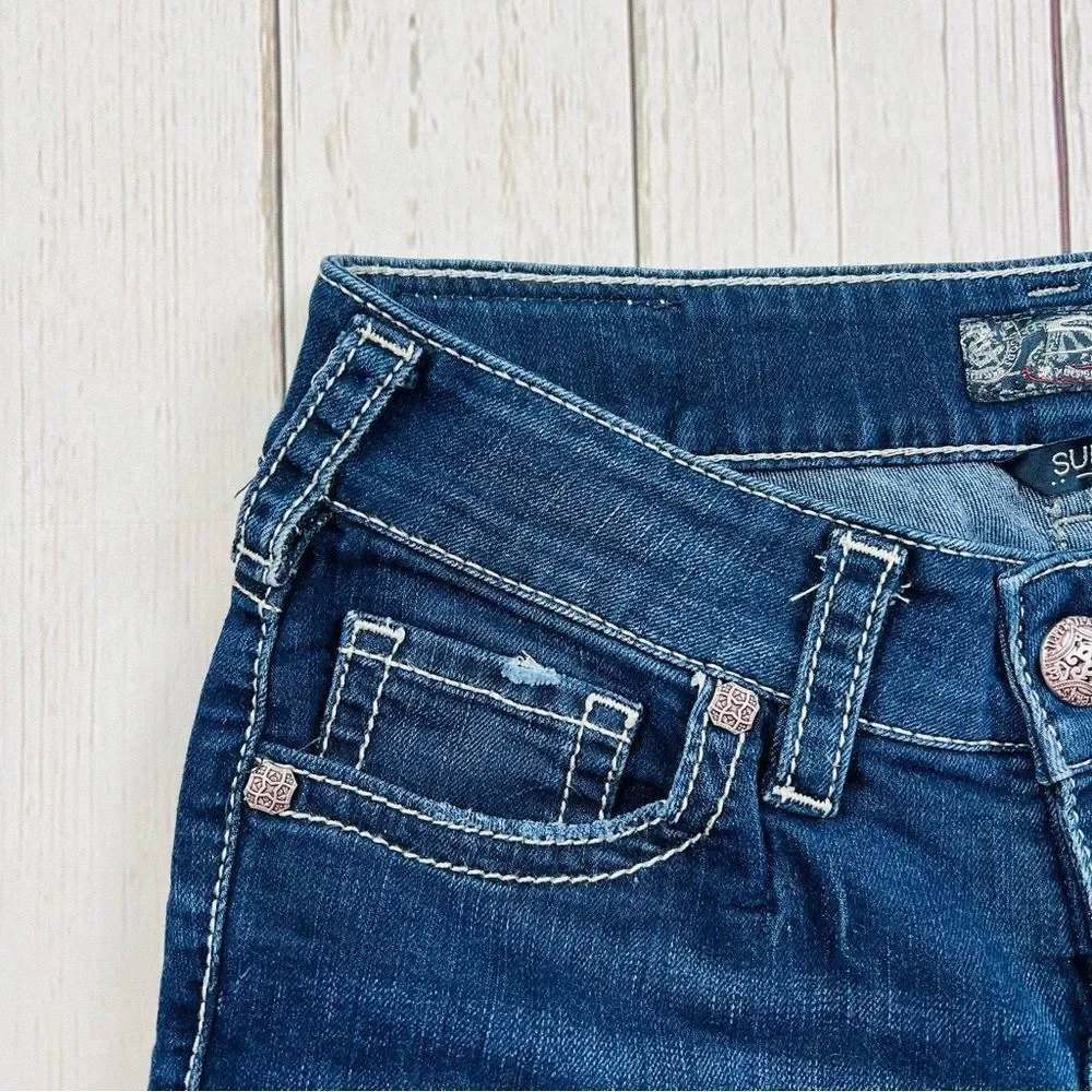 Silver Suki Mid Capri Jeans Size 28